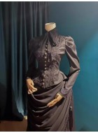 Surface Spell Gothic Night Boat Leg of Mutton Sleeve Jacket(Multiple Colours/Full Payment Without Shipping)